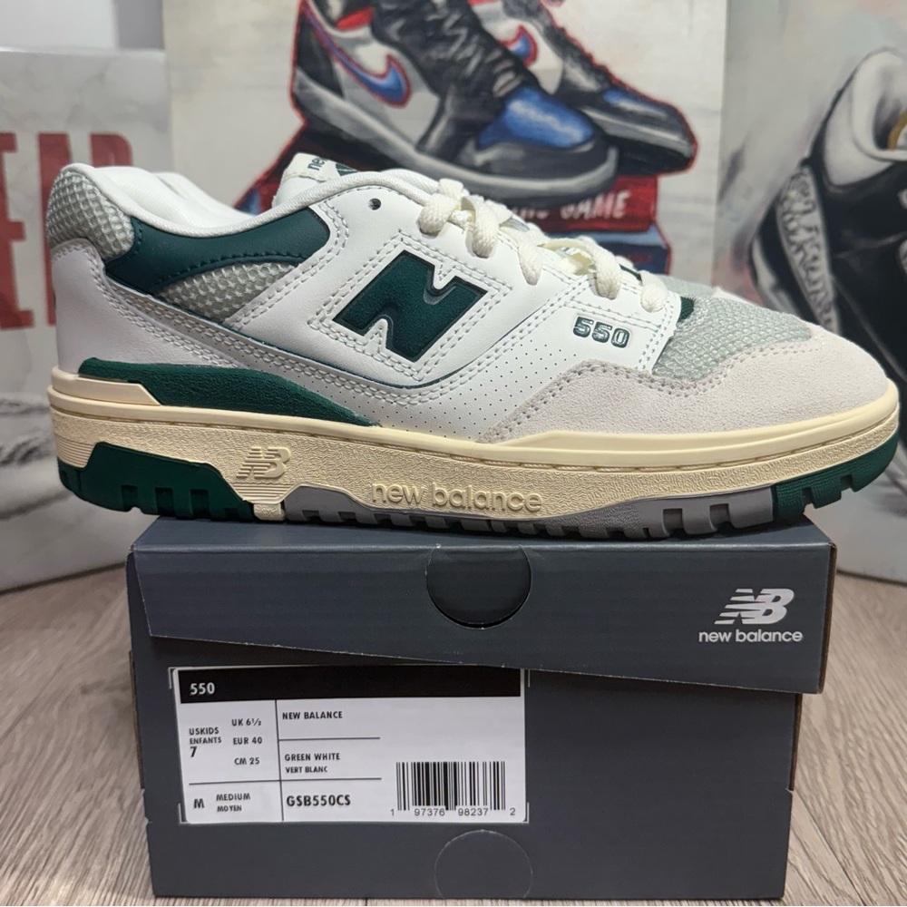 New Balance 550 'Sea Salt Pack - Sneakers Marsh Green (GS) Size 7Y/8.5W
